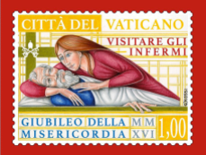 Disegno per francobollo. Committente: Città del Vaticano, 2016.