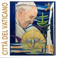 Disegno per francobollo. committente: Città del Vaticano, 2019.