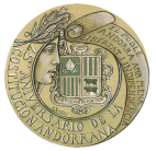 Disegno per recto moneta da 5/50€. Committente: Principato D’Andorra, 2017