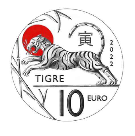 Disegno per moneta da 10€. Committente: San Marino, 2022